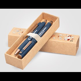 Ensemble de 2 stylos en plastique recyclé