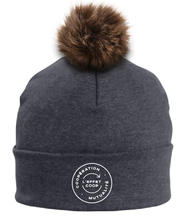 Tuque à pompon faite au Québec - Unisexe